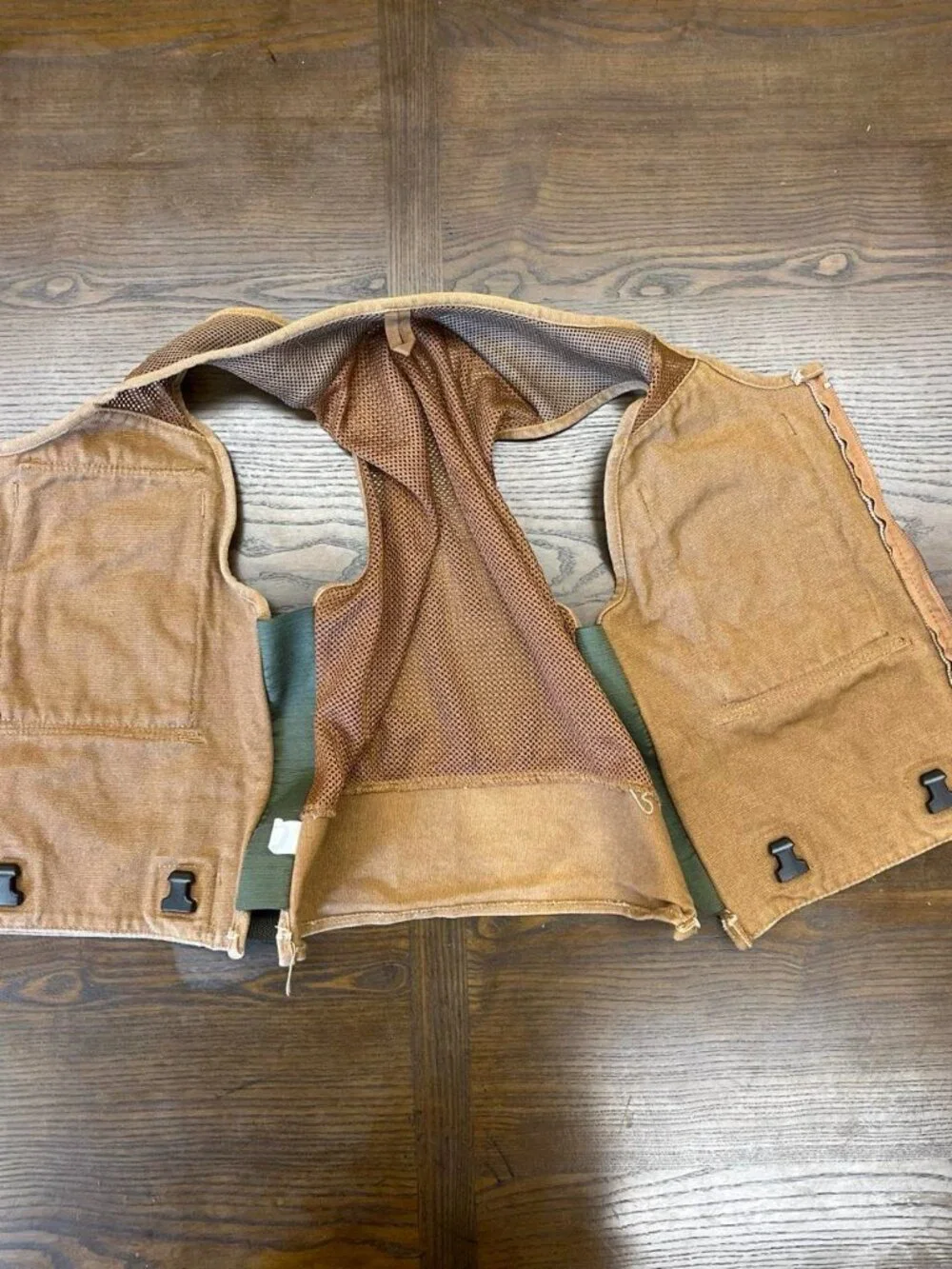 Bucket Boss Originals Canvas Tool Vest Multi Pocket Tan
